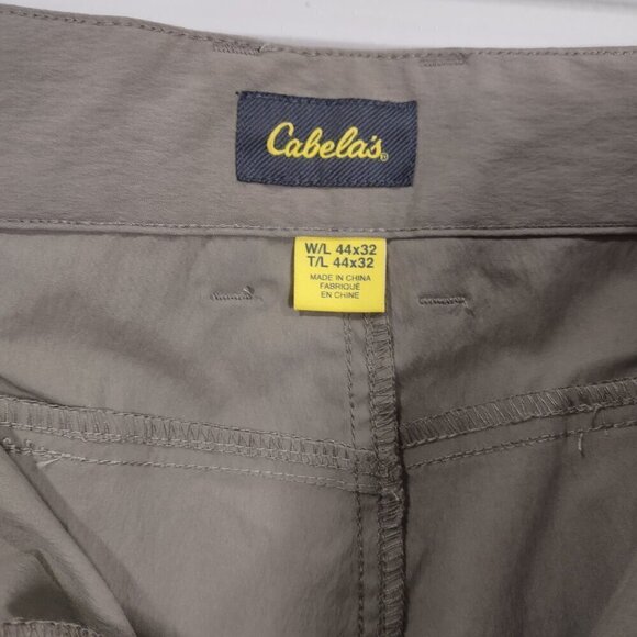 Men's Cabelas Cargo Pants Lightweight Khaki Size 44x32 - Picture 3 of 5